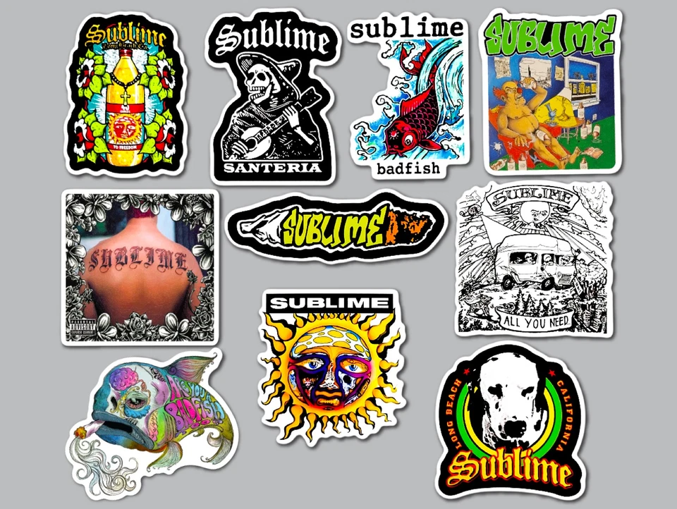 ORACAL Sublime Vinyl Sticker Lot (10 Stickers) ska reggae stoner punk no doubt nirvana