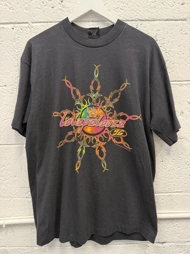 Lollapalooza Shirt Mens XL Black Murina Tour Co 1990s vintage concert t-shirt, vintage, size XL, single stitch, B+ condition