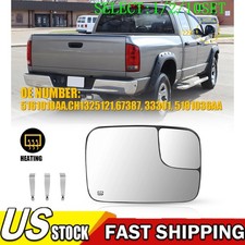 Passenger Side Heated Towing Mirror Glass For 02-08 Dodge Ram 1500 3500 110x