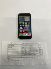 Apple iPhone 7 Black 64GB Carrier Locked AT T- Good Battery