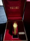 Vintage Seiko Women’s Quartz Watch 5420-5159 Gold Tone Band w/  Box
