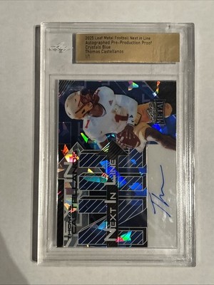 2025 Leaf Metal Next In Line Thomas Castellanos Pre Production Proof Auto 1/1