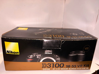 Nikon D3100 14.2MP DSLR Camera 18-55mm VR Kit Black HDMI
