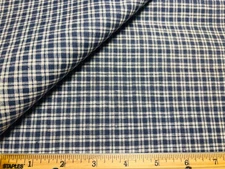 Antique Vintage Cotton Fabric Late 1800s Indigo Blue Homespun 26"w 1/2yd