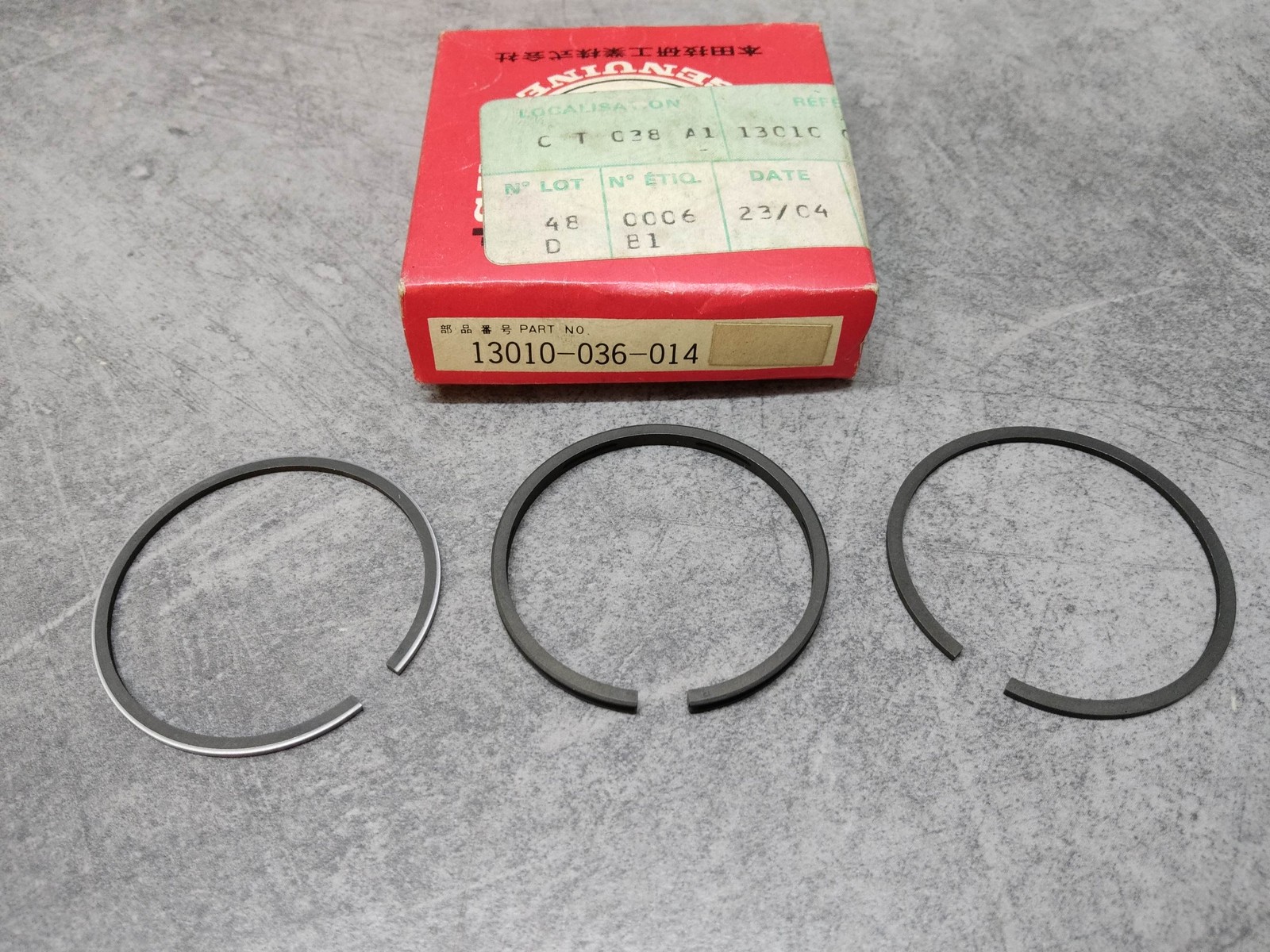 Segment moteur standard 13010-036-014 compatible cyclomoteur Honda C50Z2P 1993 et Z50GZ