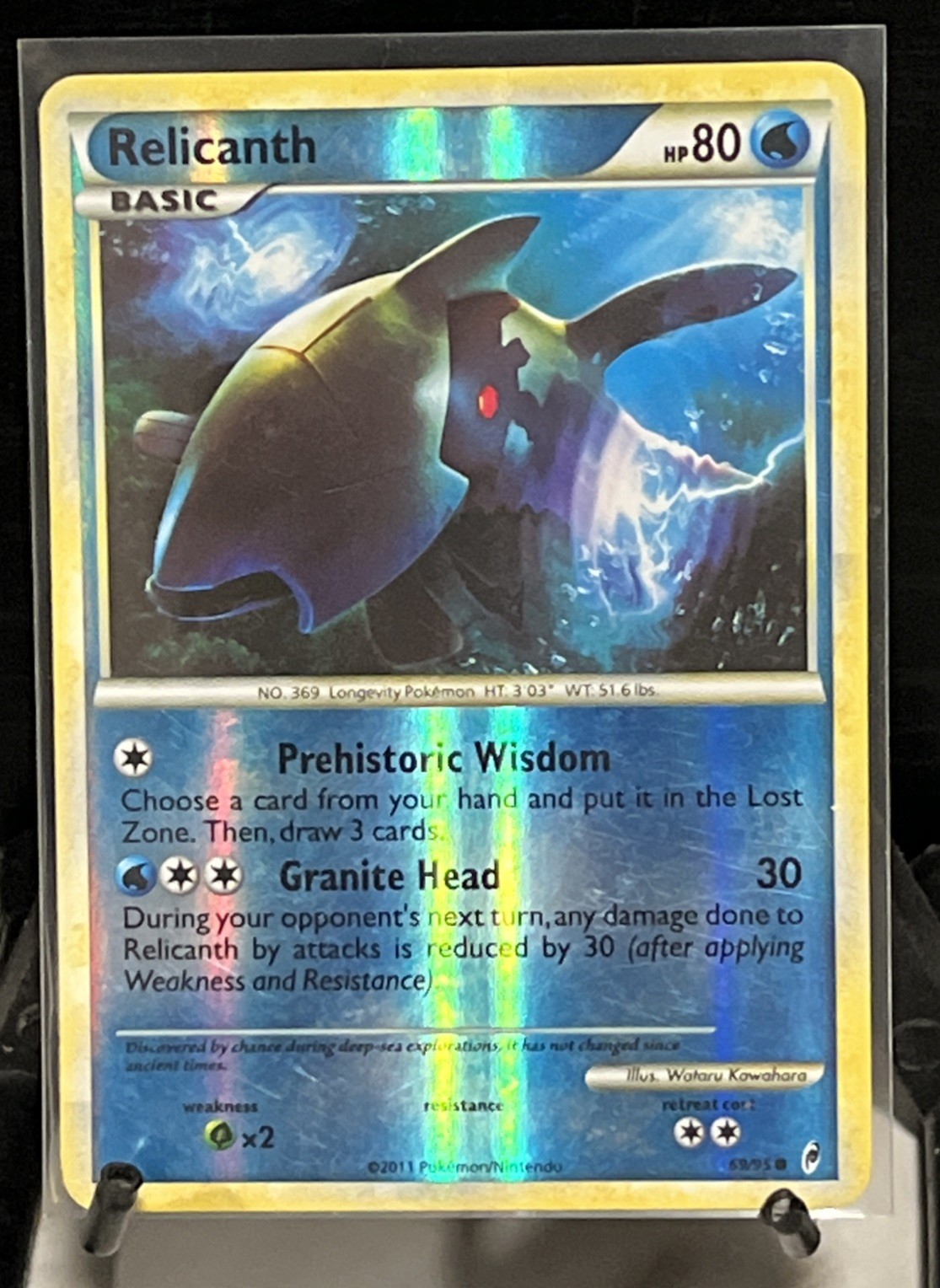 Relicanth 69/95 Call of Legends Reverse Holo