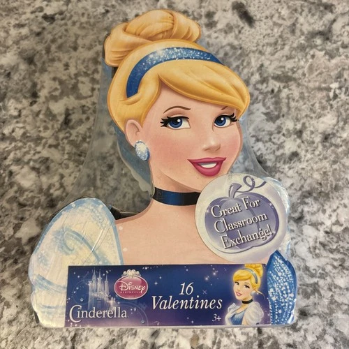Disney Cinderella 16 Valentine Cards 8 Beautiful Designs For Classroom Exchange