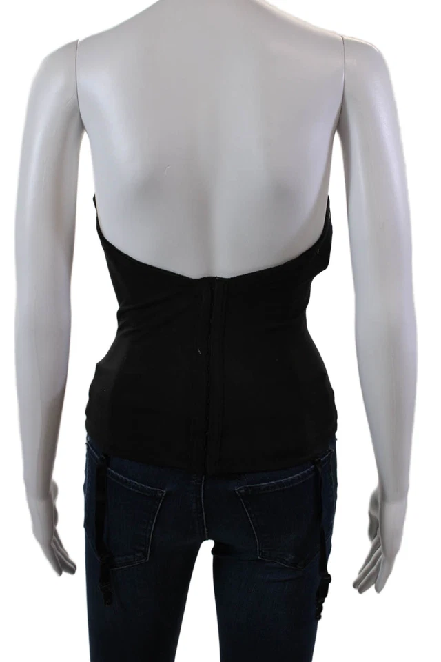 Gancho Va Bien feminino sem costura fecho de olho bustiê preto tamanho 34B - Imagem 3 de 4