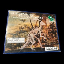 Vintage IQ Assembling Products D307/S Parasaurolophus Wood Dinosaur Puzzle Kit