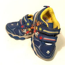 Paw Patrol Shoes Boys Girls Nickelodeon Blue Light Up Sneakers Toddler Size 5