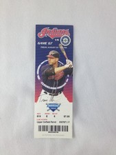 Biglietto completo MLB 2008 08/29 Seattle Mariners at Cleveland Indians-Raul Ibanez HR