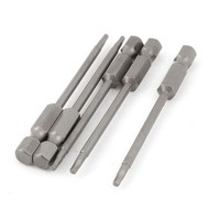 "5StüCk 1/4\" Sechskantschaft 2Mm Innensechskant Schraubendreher Bits 75Mm LäNge"