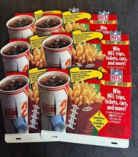 Vintage 1990’s McDonalds NFL Kickoff Payoff Register Cardboard Displays Lot