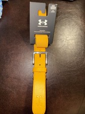 Under Armour Youth Yellow Adjustable Baseball Belt Fits Up to 36" -l# 1252085