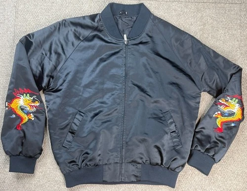 Far East Tour Okinawa Japan Vtg Spark Zipper Tip Embroidered Jacket Size XL video thumbnail