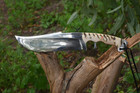 16" Custom Handmade High Polished Carbon Steel Blade Hunting Knife , Bowie Knife