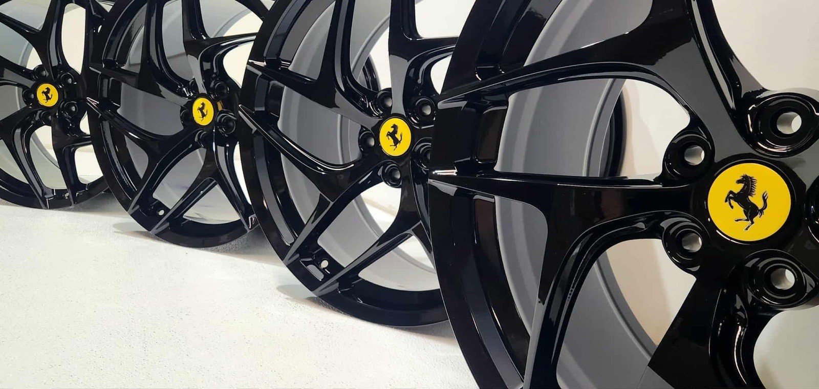 20”  Ferrari 812 Superfast Factory OEM Original Wheels Rims Gloss  Black 🔥🔥