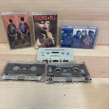 Lot of 6 Rap Hip Hop Cassette Tapes 1990s Young MC KRIS KROSS Jodeci LL CYPRESS