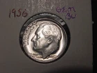 1956 ROOSEVELT DIME GEM BU NICE ORIGINAL COIN FREE SHIPPING