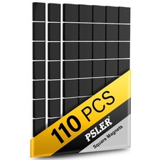 110Pcs Square Magnets Magnetic Tape Strip - Magnet Sheets With Adhesiv