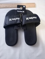 Mens Hurley Flip Flops. UK Size 11. Black And White With adjustable Closure.