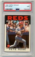 1986 Topps Tiffany Pete Rose #1 PSA 9! Only 5 higher! Rare!