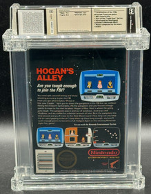 Hogan's Alley Nintendo NES First Print Matte Sticker CIB Complete WATA 8.0