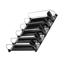 5Pcs Soda Can Organizer Refrigerator Self-Pushing Drink for Fridge Black