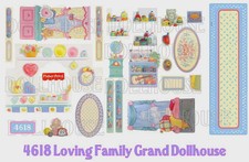Vintage Fits Fisher price Reproduction Lithos Stickers Decals 4618 Dollhouse