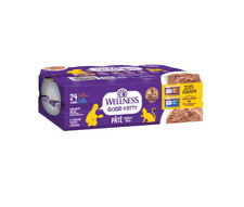 Wellness Good Kitty Wet Cat Food Pate Variety Pack, 3 oz, 24-count