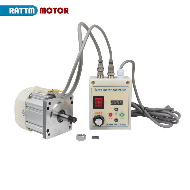 【UK】AC220v with Threaded Shaft Brushless Servo Motor +Servo Speed Controller kit