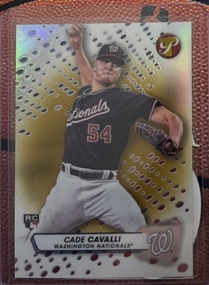 2023 Topps Pristine - Cade Cavalli #17 Gold Refractor /50 (RC)