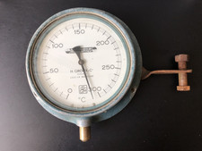 Vintage Ancien Cadran design industriel usine atelier compteur jielde tolix