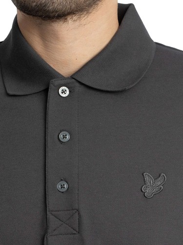 Lyle & Scott de los hombres Camisa polo superfina, Gris - Imagen 4 de 5