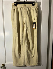 The North Face Women s Small Bridgeway WindWall Ankle Pants Beige Pockets