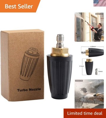High-Performance Pressure Washer Turbo Nozzle - Rustproof & Efficient Cleaning