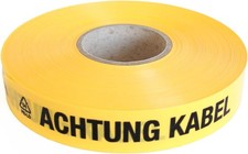 Trassenwarnband Achtung Kabel 75m Trassenband Warnband Trassierband Erdkabel