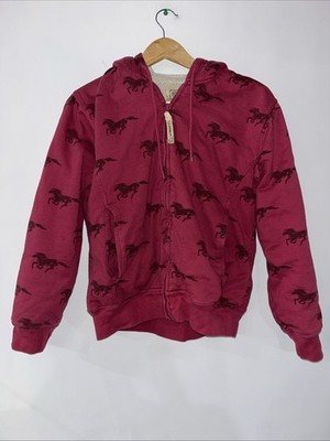 C.E. Schmidt Workwear Women s Pink Horse Print Jacket Size M(10-12)