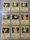 Pokemon TCG VTG Pikachu Lot of 9 Cards Base Set, Jungle Set, Gym Challenge, Neo