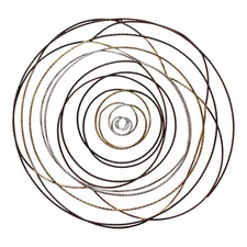 Moe's Home Collection Braid Large Metal Wall Decor in Multi-Color