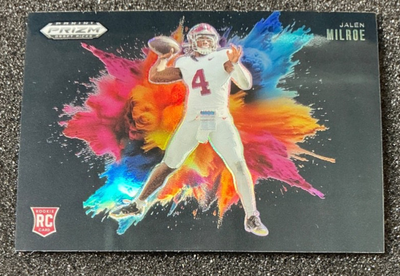 2025 Panini Prizm Draft Picks Black Color Blast Jalen Milroe SSP