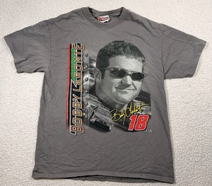 2002 Vintage NASCAR Shirt Bobby Labonte Interstate Jumbo Print Shirt Large