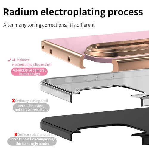 For Samsung Galaxy Z Fold 7 6 5 4 Luxury Electroplate Soft TPU Ring Stand Cover - Picture 6 of 19