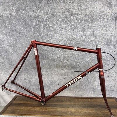 Vintage Trek 1400 ZX Aluminum Road Bike Frame 58cm Copper Easton