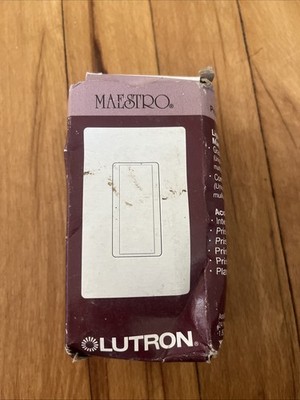 Lutron Maestro Digital Switch, 8A Single Pole/Multi Location, MA-S8AM-WH - WHITE