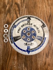 New Old Stock Mr Gasket Camshaft Pro Degree Wheel 6120 11 In. White Aluminum