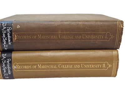 Marischal College & University Aberdeen  Records of New Spalding Club 2 Volumes
