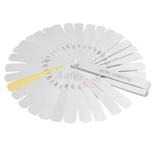 32 Blade Feeler Gauge Metric &SAE Dual Reading Combination Gap Thickness Measure