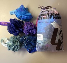 Small Shower Poufs, Pack Of 20, Summer Colors, New, Larktune