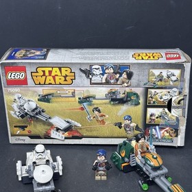 LEGO Star Wars Ezra's Speeder Bike Sabine Wren 75090 w Box Inst - Complete